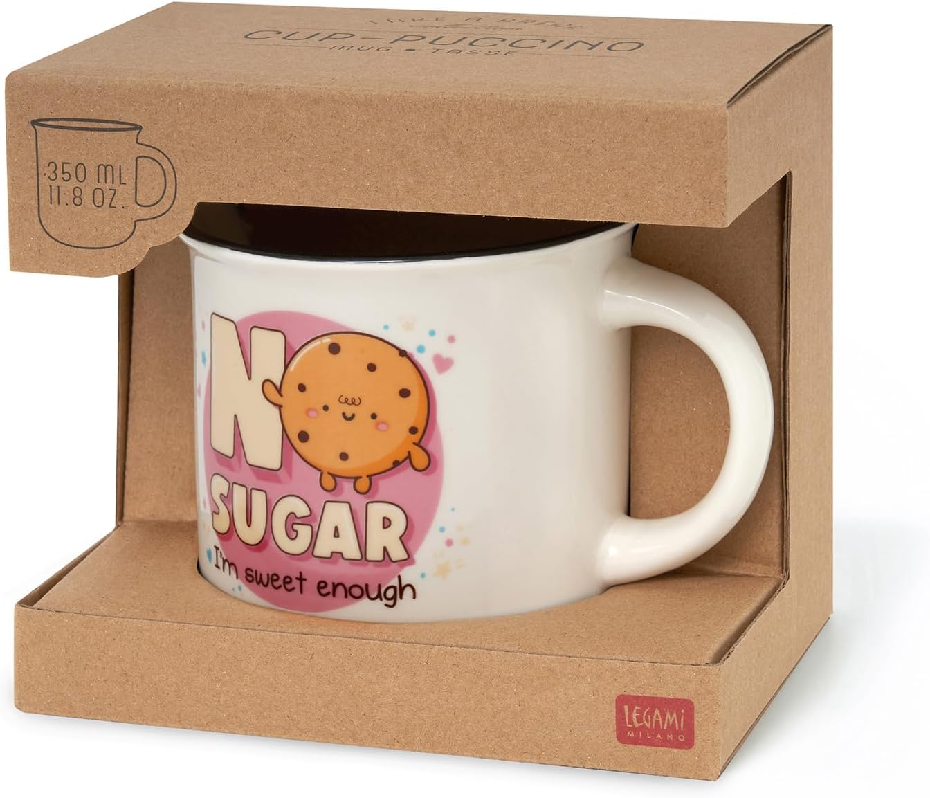 New Bone China Porcelain Mug - Legami