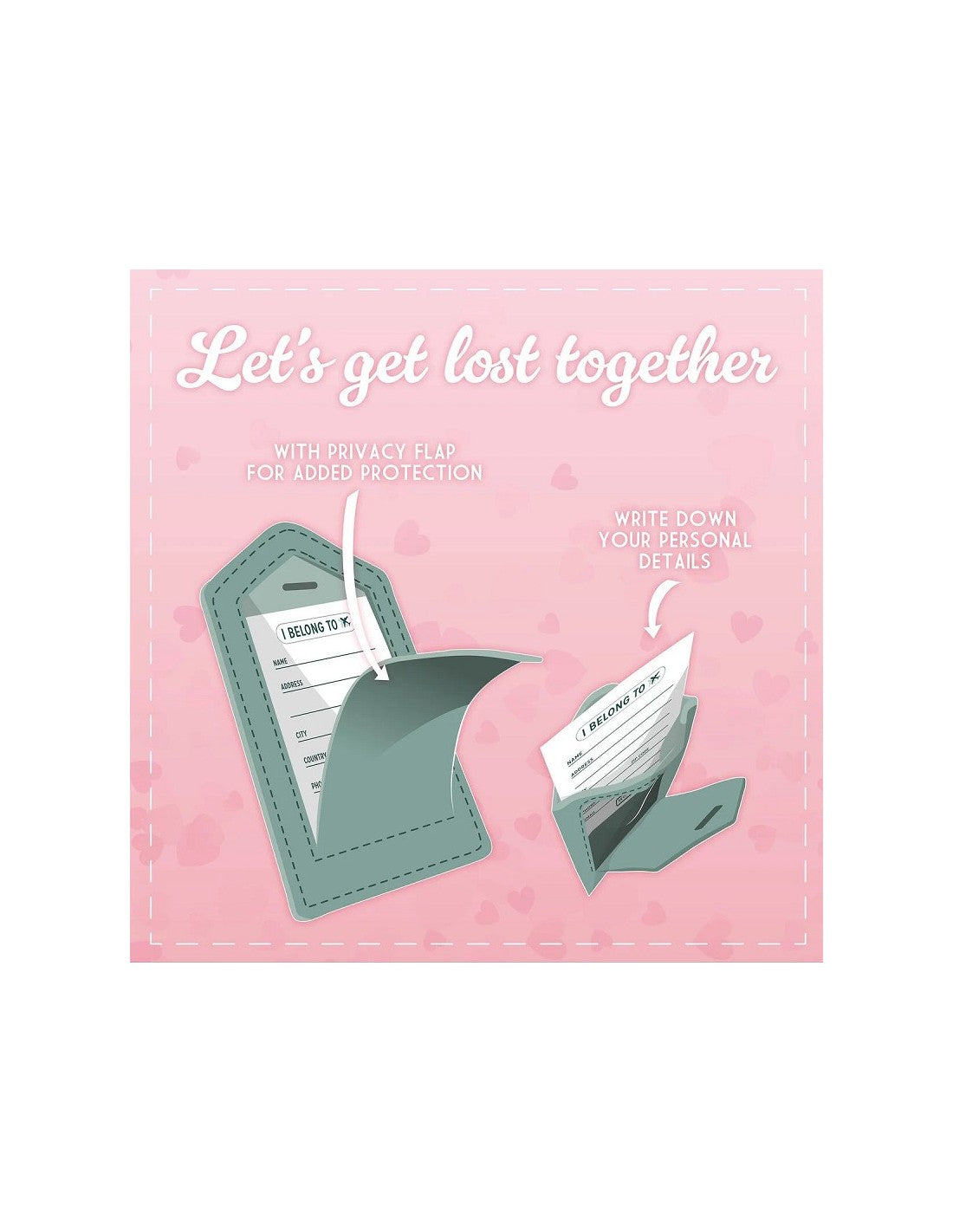 LEGAMI  Luggage Tag - Let's Get Lost