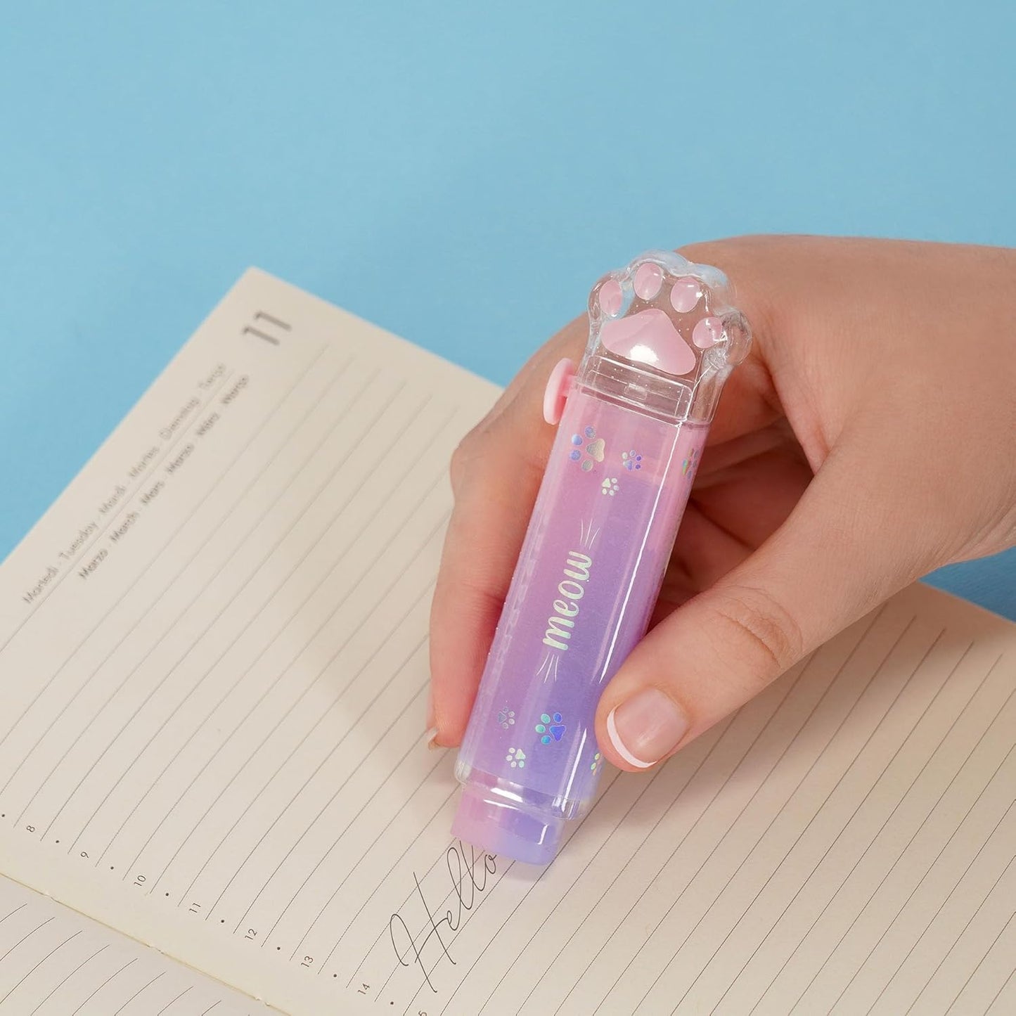 Retractable Eraser - Meow - Ki Legami