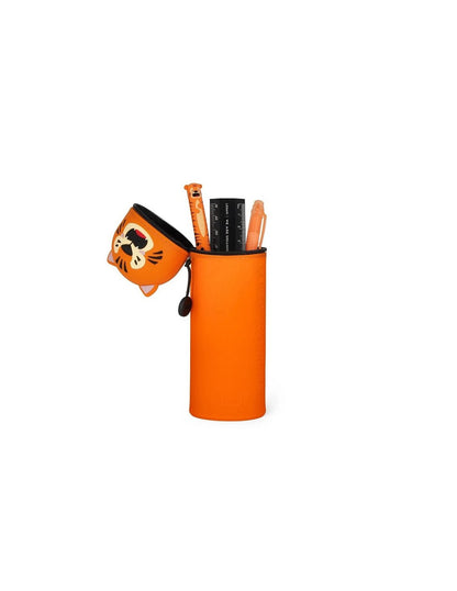 2-In-1 Silicone Pencil Case - tigre