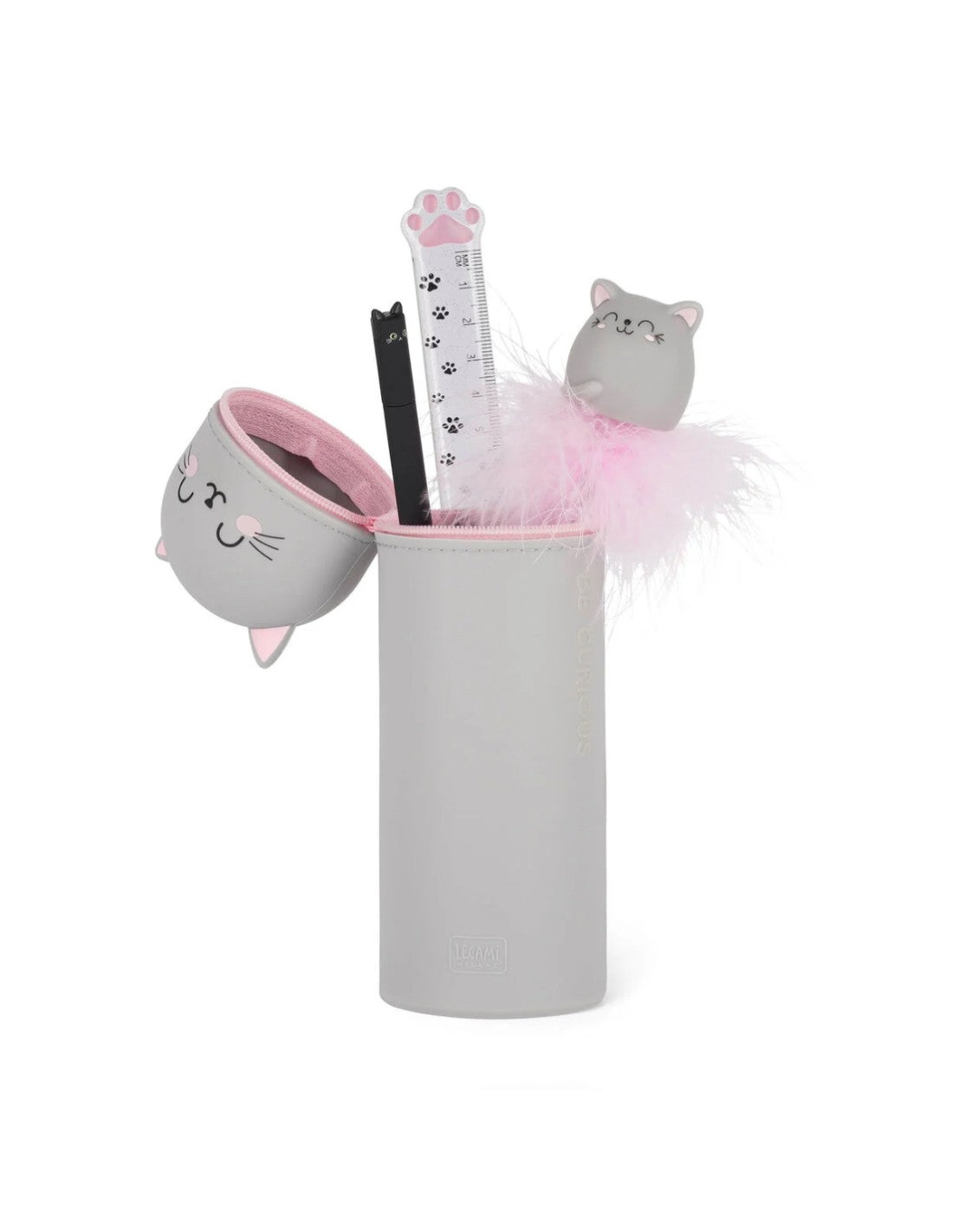 Astuccio In Silicone 2-In-1 - Kawaii - Gattino - Legami