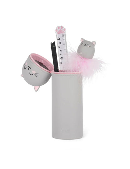 Astuccio In Silicone 2-In-1 - Kawaii - Gattino - Legami