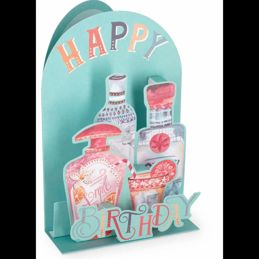 Pop-Up Greeting Card - Cocktail