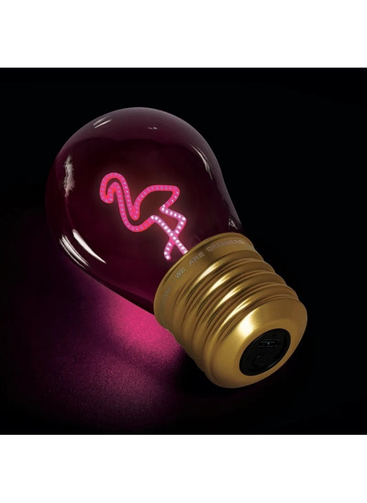 Lampadina Al Neon Bulb Fiction Flamingo | Legami