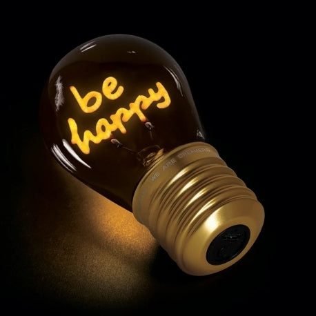 Lampadina Al Neon Bulb Fiction Be Happy | Legami