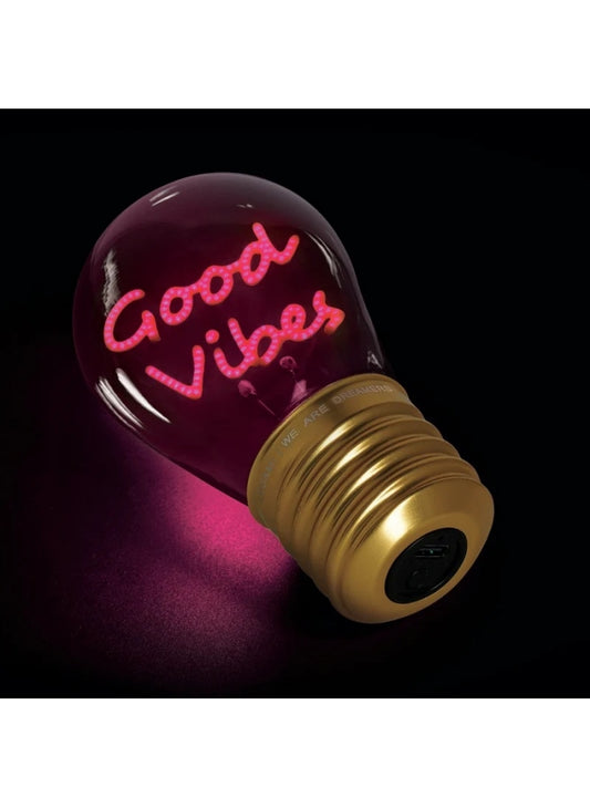Bulb Fiction - Lampada Da Tavolo Lampadina - Good Vibes