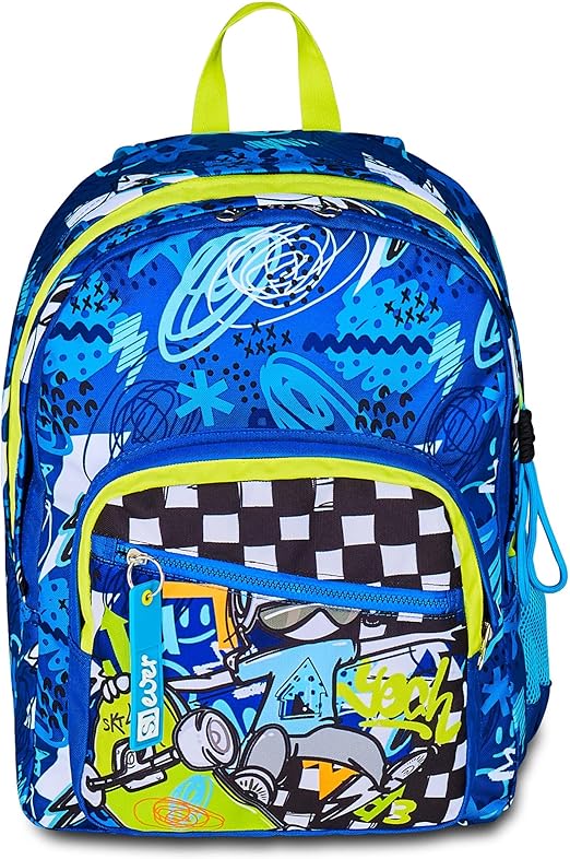 Sj gang zaino scuola doppio scomparto sj ever bambino - blu