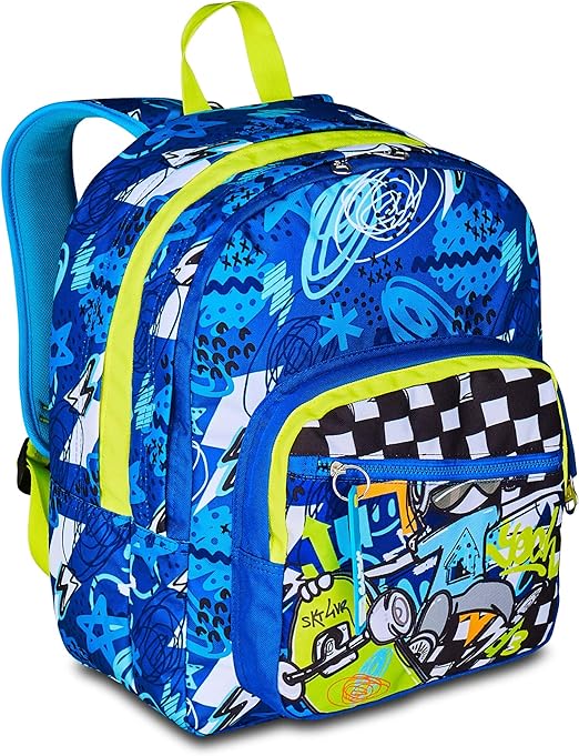 Sj gang zaino scuola doppio scomparto sj ever bambino - blu