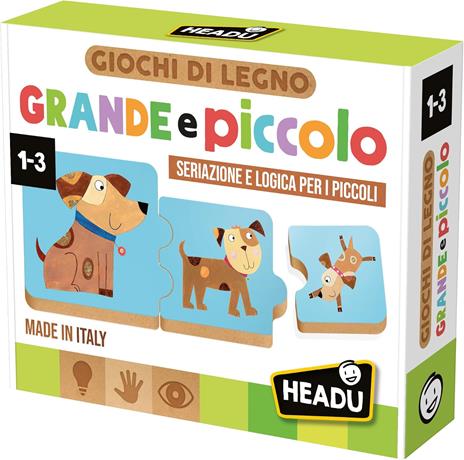 HEADU Grande e Piccolo Gioco Educativo per Bambini dai 2 ai 4 Anni