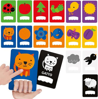 HEADU Flashcards Baby Tattili a Conta