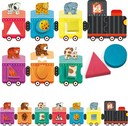 HEADU Trenino delle Forme e dei Colori Gioco Educativo per Bambini dai 2 ai 4 anni