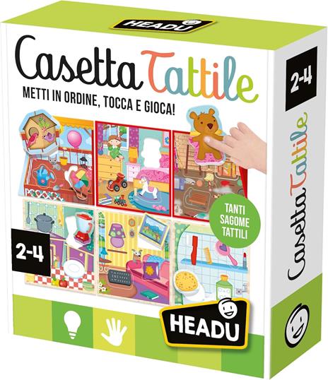 HEADU Casetta Tattile Gioco Educativo per Bambini dai 2 ai 4 Anni