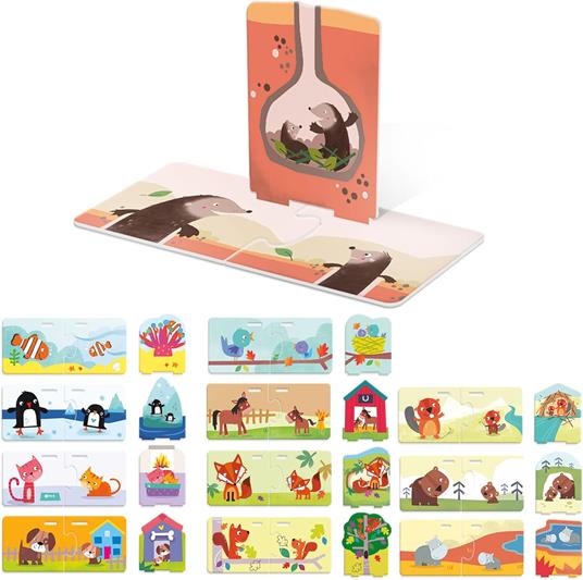 HEADU Dove Vivono Gioco Educativo per Bambini dai 3 ai 6 anni