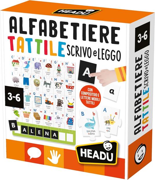 HEADU Alfabetiere Scrivo e Leggo Gioco Educativo dai 3 ai 6 anni