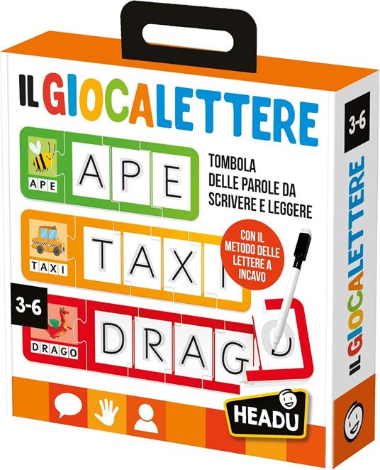 HEADU Il Giocalettere Un Gioco Educativo per Bambini dai 3 ai 6 anni