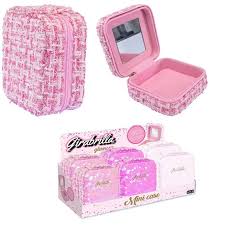 Nice - Girabrilla Mini Case Mini Trousse Con Specchio E Set Trucchi