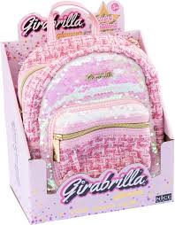 Nice - Girabrilla Zaino In Tessuto Tweed Rosa