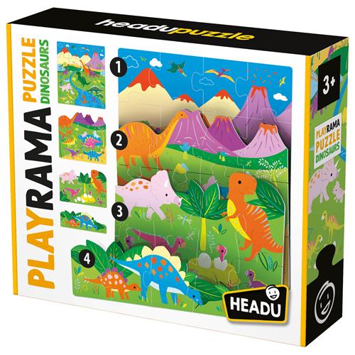 Headu Playrama Puzzle The Dinosaurs