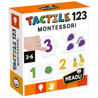 Tactile Numbers Montessori Headu 3-6 ANNI