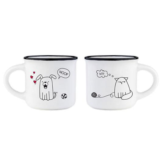 2 Tazzine Da Caffè - Espresso For Two Dog And Cat