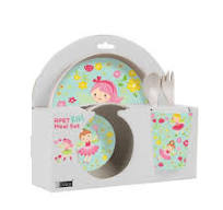 I-Total Set Pappa FAIRY Bicchiere Posate Piatti
