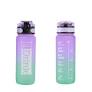 I-Total Borraccia Motivazionale In Tritan Viola E Verde 750ml