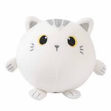 I-Total Cuscino Squishy In Memory Foam - Gatto Bianco