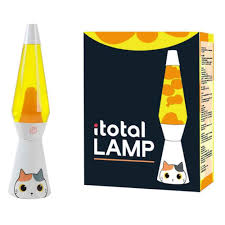 I-Total Lava Lamp Con Base Gatto