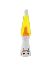 I-Total Lava Lamp Con Base Gatto