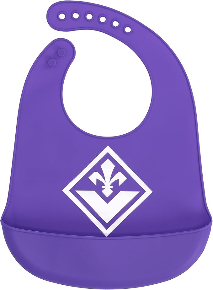 ACF Fiorentina Bavaglino Pappa In Silicone Per Neonati E Bambini