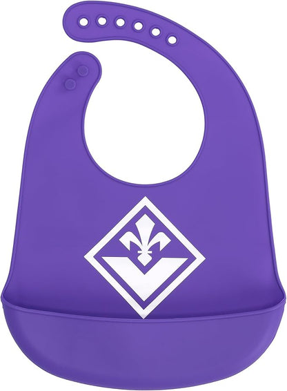 ACF Fiorentina Bavaglino Pappa In Silicone Per Neonati E Bambini