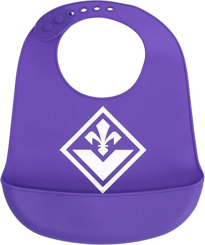 ACF Fiorentina Bavaglino Pappa In Silicone Per Neonati E Bambini