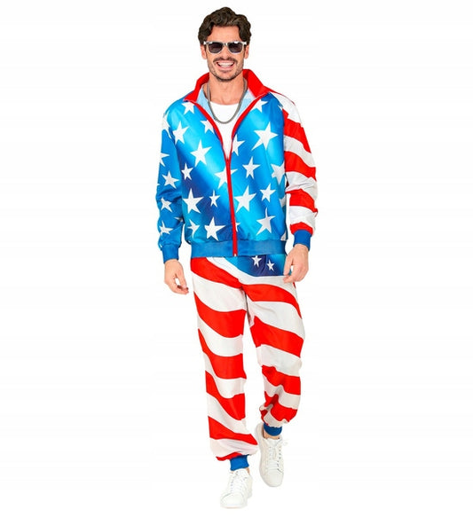 Widmann - Costume Tuta USA Multicolore Taglia S (45031)