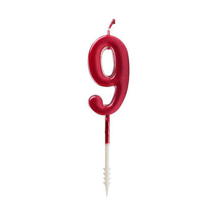 Vela Pirotecnica Con Numero 9