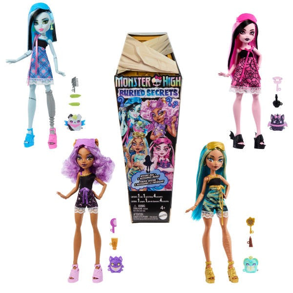 Monster High Secrets 1 pezzo invio causale