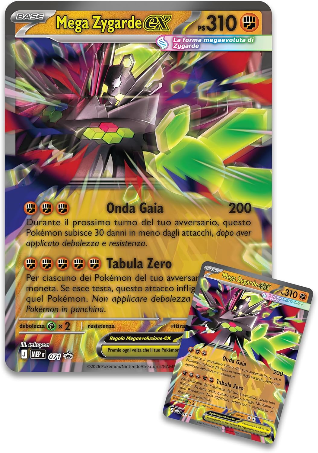 Pokémon: collezione premium Mega Zygarde-ex del GCC