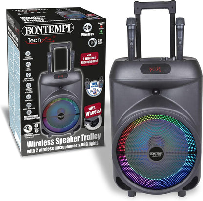 BONTEMPI Trolley Amplificatore Wireless CON 2 MICROFONI