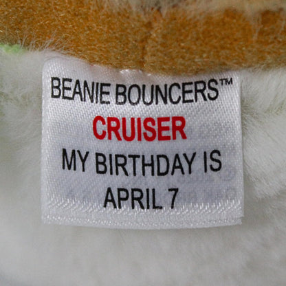 TY Beanie Bouncers - Cruiser la Tartaruga Marina con gli Occhioni Rossi, Teneri Animaletti Rimbalzanti tutti da collezionare, T83061