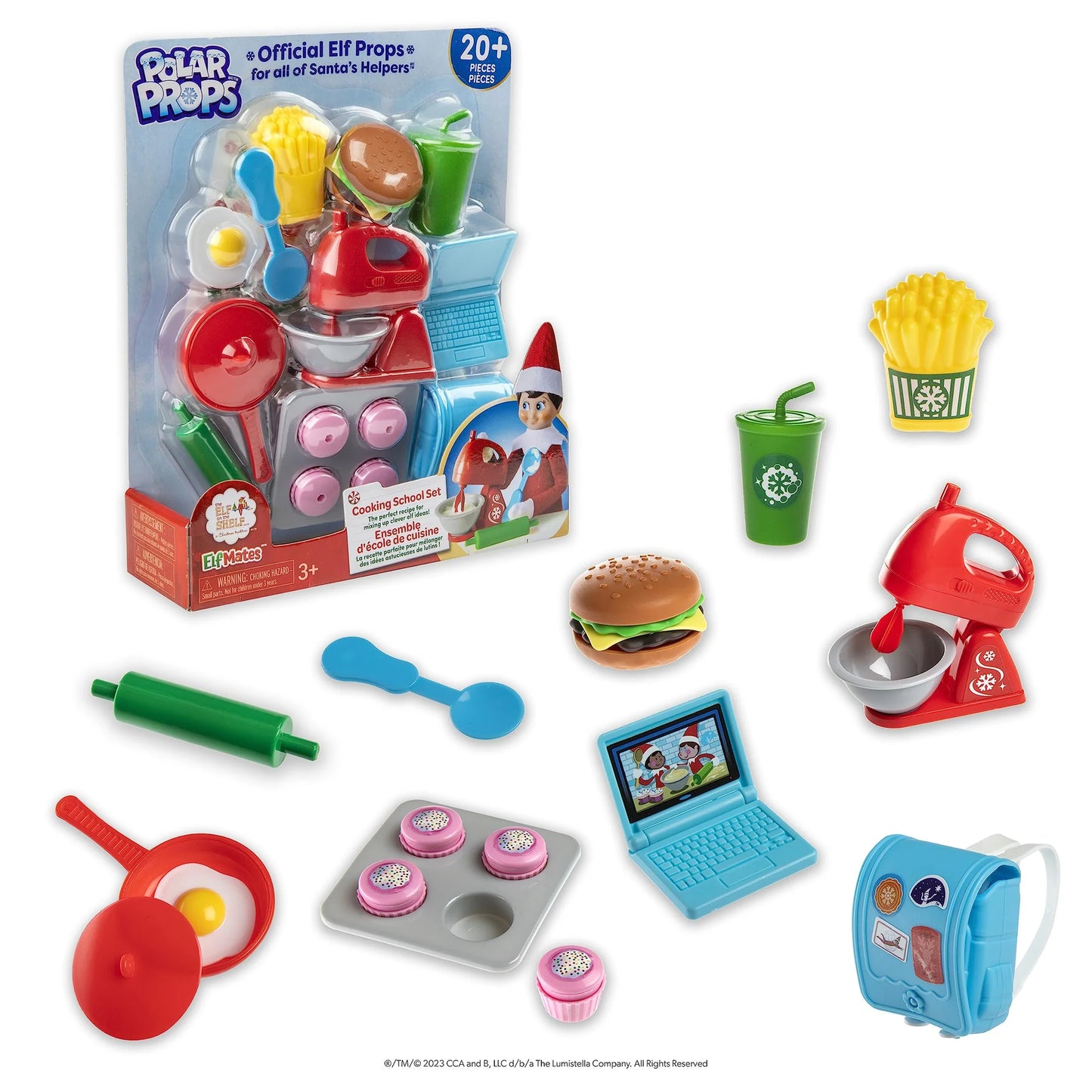 The Elf on the Shelf Polar Props: Cooking School Set - 20+ Piece Playset for Imaginative Holiday Fun