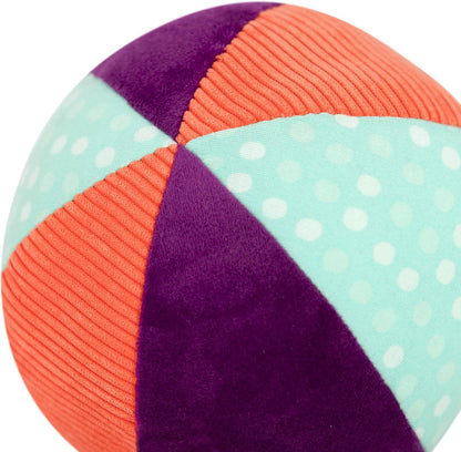 B. toys – Make it Chime – Palla grande in tessuto da 15 cm con campanellino – Giocattolo sensoriale con colori – Senza BPA, 0 mesi +