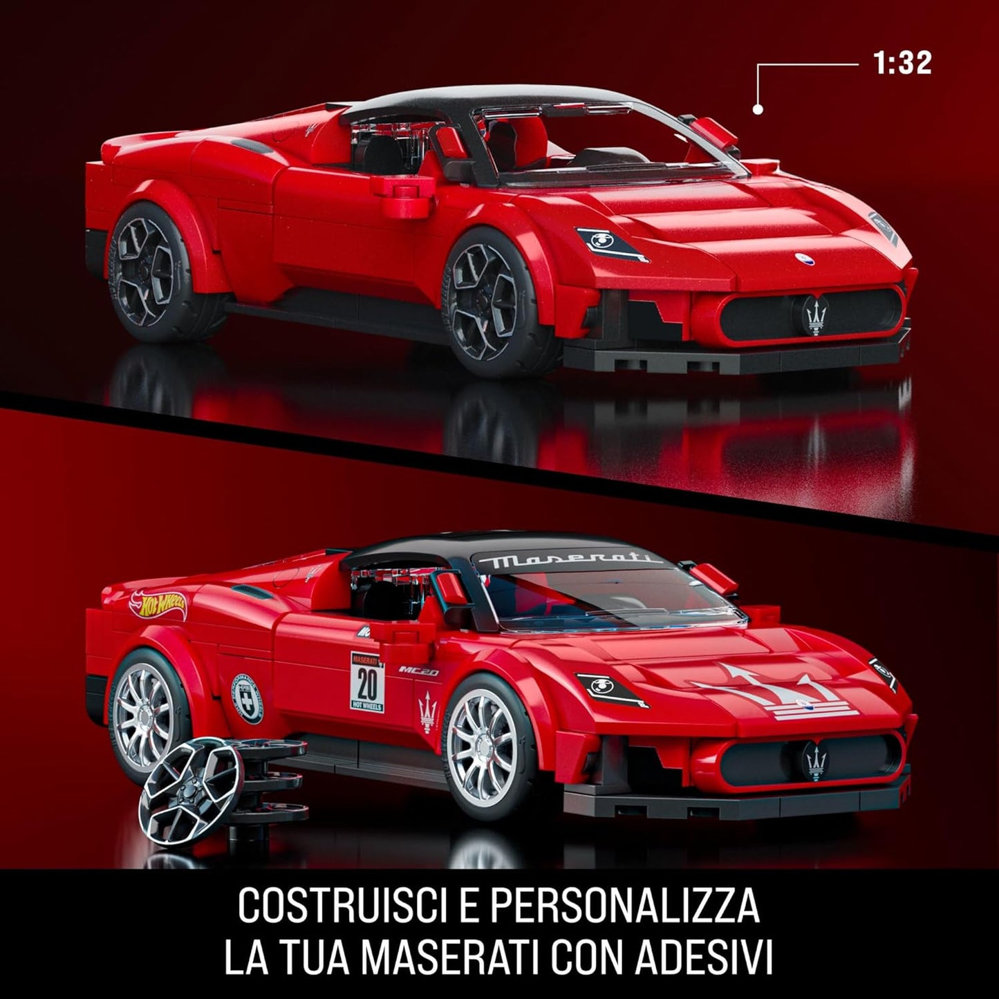 Mattel Hot Wheels  Maserati Mc20 COSTRUZIONI