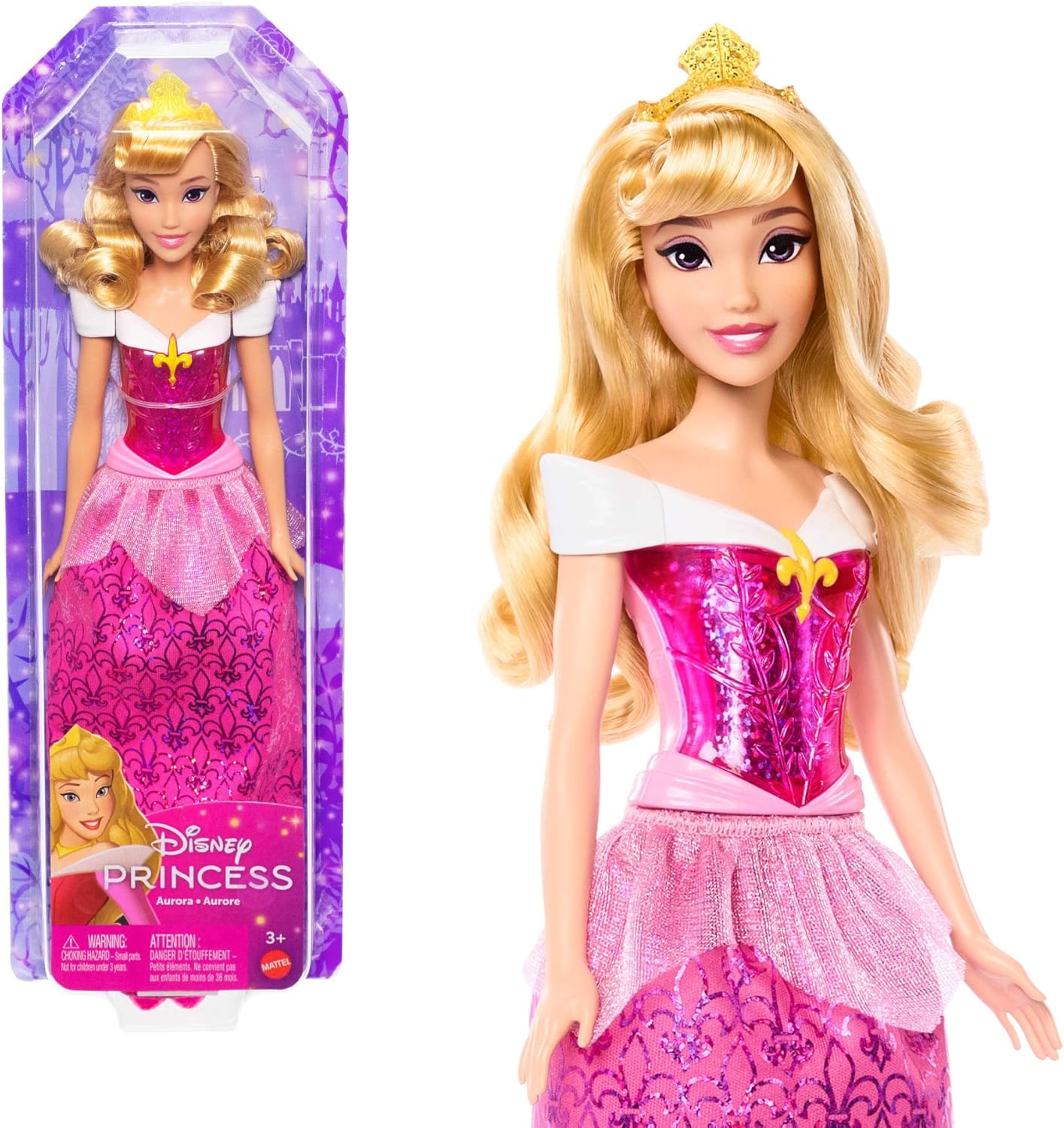 Mattel Disney Princess Aurora 3+ Anni, HLW09