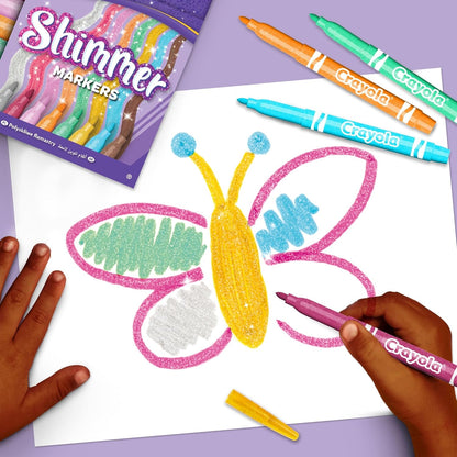 Crayola 8 Pennarelli Glitter -