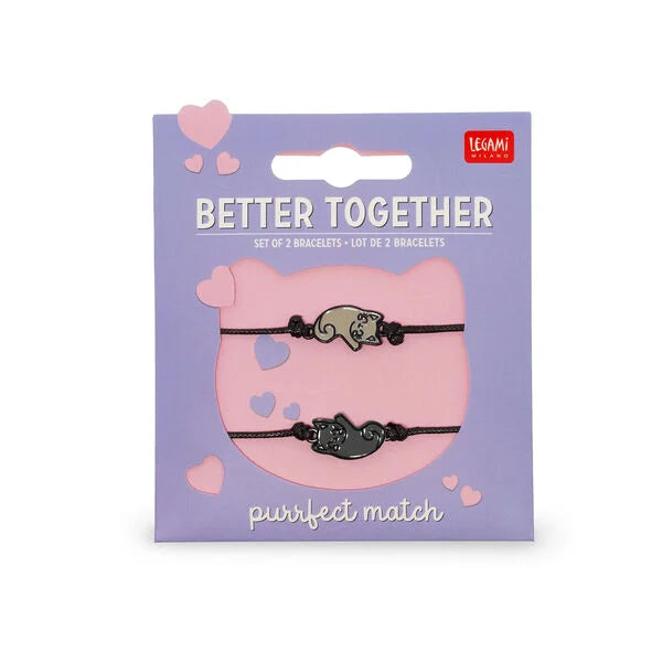 Legami Set Di 2 Braccialetti Better Together Kitty