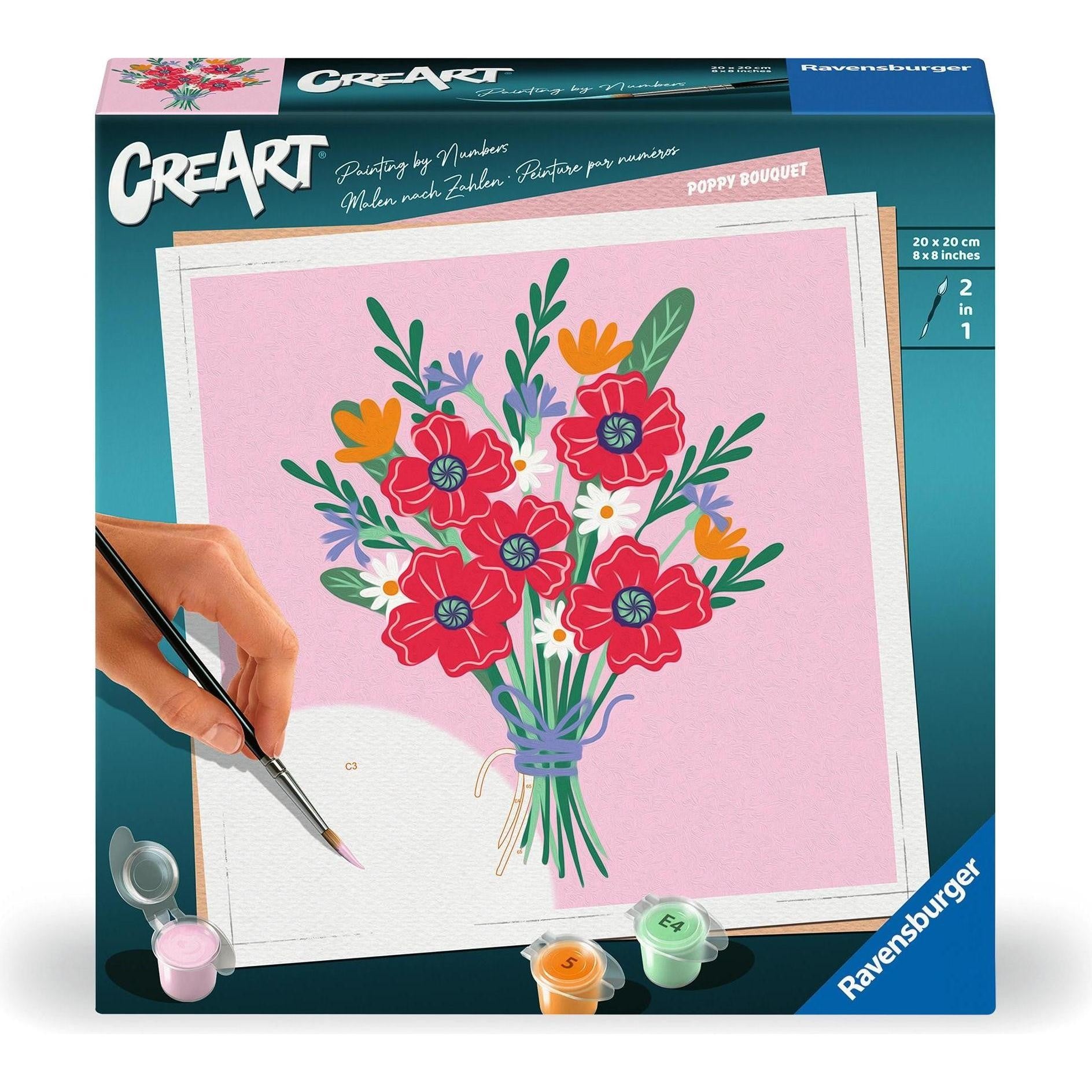 Ravensburger CreArt Adults Trend - Mohnblumenstrauß