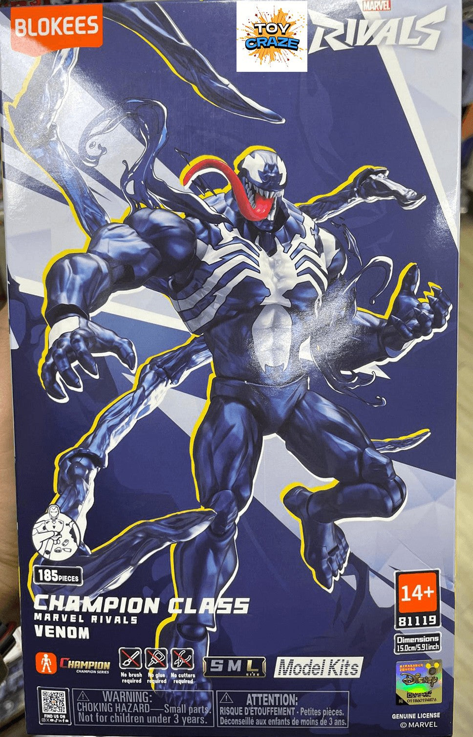 Blokees Marvel Rivals Venom Model Kit Classe Champion