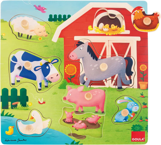 Goula- Mothers&Babies Farm Puzzle