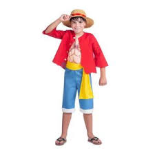Puzzle Party Costume Carnevale One Piece Luffy Taglia 7-9 Anni MOM