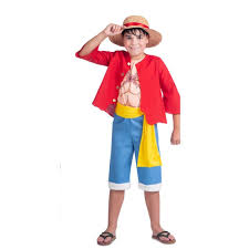 Puzzle Party Costume Carnevale One Piece Luffy Taglia 10 - 12 Anni MOM