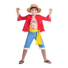 Puzzle Party Costume Carnevale One Piece Luffy Taglia 10 - 12 Anni MOM